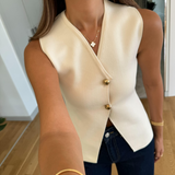 Diana Tricot Knit Waistcoat