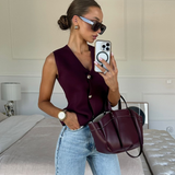 Diana Tricot Knit Waistcoat