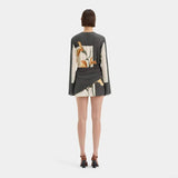 Constance Floral Twist Cocktail Mini Dress