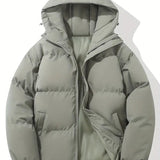 Women's Padded Winter Puffer Jacket with Hood