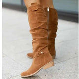Women's Suede Knee-High Boots