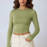 Aria Long Sleeve Stretch Top