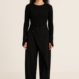 Asymmetrical Relaxed Fit Pants