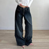 Low Waist Wide Leg Baggy Denim Jeans