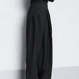 Wide Leg Velcro Waist Pants