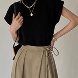 Sleeveless Knit Pullover Vest