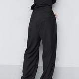 Wide Leg Velcro Waist Pants