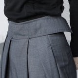 Wide Leg Velcro Waist Pants