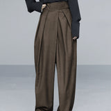 Wide Leg Velcro Waist Pants
