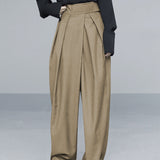 Wide Leg Velcro Waist Pants
