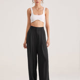 High Waisted Wide Leg Trousers