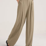 High Waisted Wide Leg Trousers