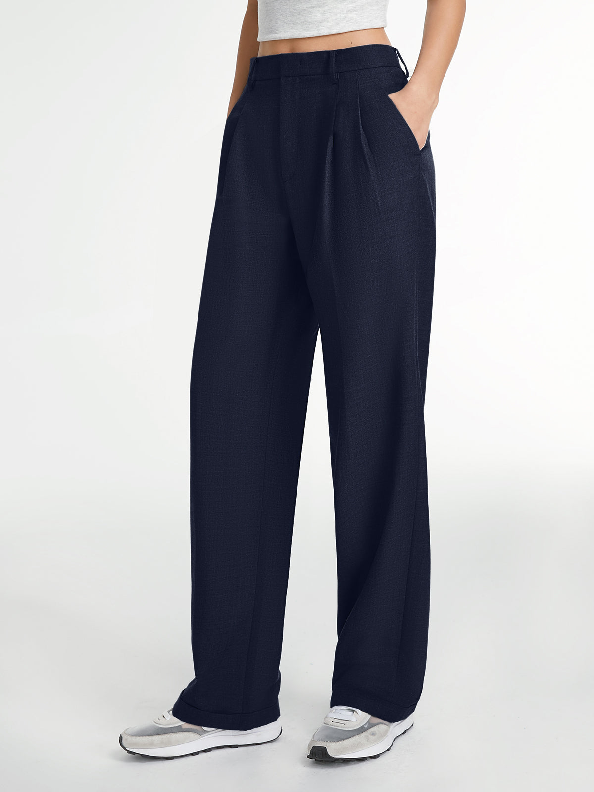 Tailored Straight Leg Dress Pants