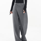 Asymmetrical Relaxed Fit Pants