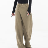 Asymmetrical Relaxed Fit Pants