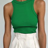 Ribbed Crop Tank Top