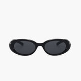 Retro Oval Black Sunglasses