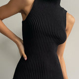 Ribbed Sleeveless Knit Top