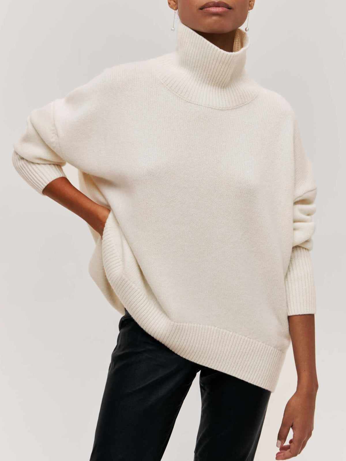 Oversized Turtleneck Sweater