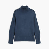 Ribbed Mock Neck Knit Sweater