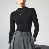 Contrast Cuff Knit Sweater