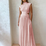 Elegant Sleeveless Formal Occasion Maxi Dress