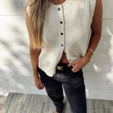 Button Up Sweater Vest