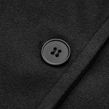 Women's Oversized Wool-Blend Coat with Button Closure