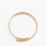 Gold Water Drop Open Choker Necklace