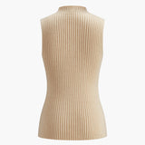 Ribbed Sleeveless Knit Top