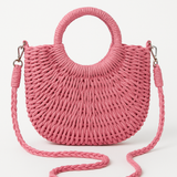 Natural Bohemian Straw Handbag
