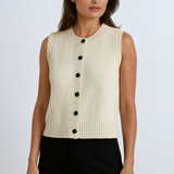 Button Up Sweater Vest