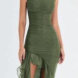 Charlotte Short Sleeve Party Midi Dress