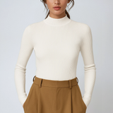 Cleo Ribbed High Neck Top