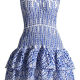 Dolce Amalfi Blue Summer Mini Dress