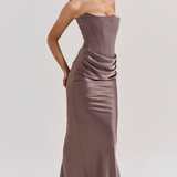 Mia Strapless Corset Maxi Dress