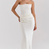 Mia Strapless Corset Maxi Dress