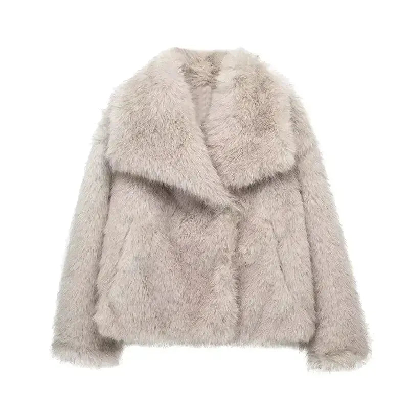 Women's Fluffy Faux Fur Jacket