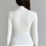 Mock Neck Long Sleeve Top