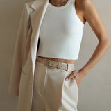 Sculpted Ease Ribbed Tank Top