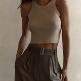 Sculpted Ease Ribbed Tank Top