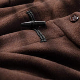 Women's Classic Wool Toggle Coat with Belted Waist