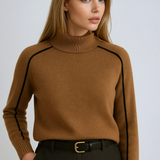 Relaxed Knit Turtleneck Sweater