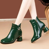 Valerine Gloss Ankle Boots