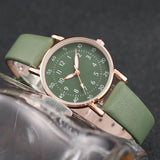 Veya Olive Quartz Watch