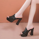 Palermo Croc Heels