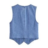 Modelo Denim Waistcoat