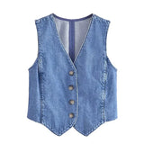 Modelo Denim Waistcoat