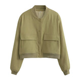 Women's Maven Cropped Bomber Jacket