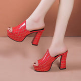 Palermo Croc Heels